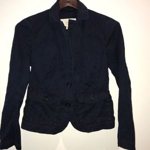 J crew twill navy blue jacket